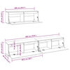 vidaXL Tv-meubelen 3 st massief grenenhout