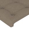 vidaXL Bedframe zonder matras stof taupe 200x200 cm