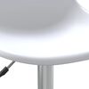 vidaXL Eetkamerstoelen draaibaar 6 st PP wit
