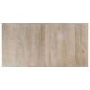 vidaXL Eettafel 160x80x75 cm massief mangohout wit