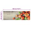 vidaXL Keukenmat wasbaar tomatenprint 60x180 cm fluweel