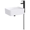 vidaXL Badkamer Waskom Mat Zwart 40,5 x 30,5 x 13 cm Metaal
