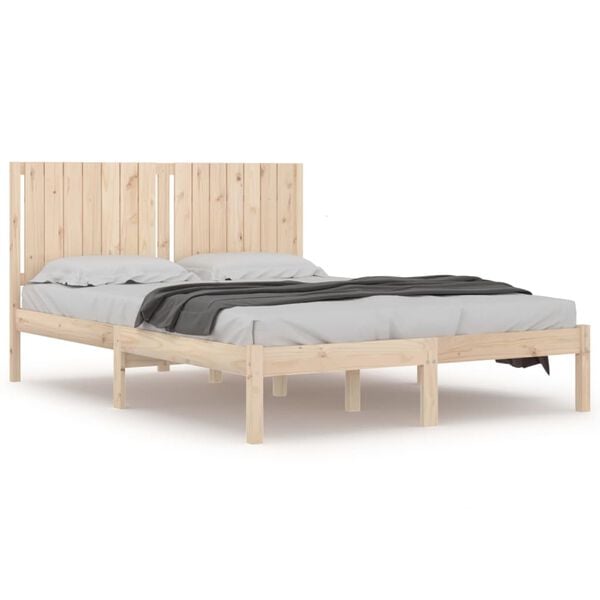 vidaXL Bedframe zonder matras massief grenenhout 160x200 cm
