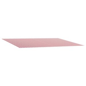 vidaXL Vervangingsdoek voor zonnescherm Rood en Wit 400 &times; 350 cm