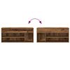 vidaXL Schoenenbank 102x30,5x45 cm bewerkt hout oud houtkleurig