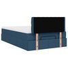 vidaXL Ottoman bed met matras 120x190 cm stof blauw