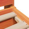 vidaXL Bedframe zonder matras massief grenenhout wasbruin 200x200 cm
