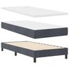 vidaXL Boxspringbed met matras Donkergrijs 190 x 90 cm Polyester