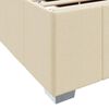 vidaXL Bedframe met matras Cr&egrave;me 90 x 200 cm Stof