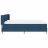 vidaXL Boxspringbed met matras Blauw 200 x 180 cm Polyester