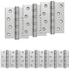 vidaXL Scharnier 16 st 105 x 78 x 13 mm zilver Staal