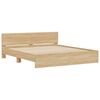 vidaXL Bedframe met hoofdeinde sonoma eikenkleur 180x200 cm
