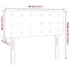 vidaXL Hoofdbord 80x5x78/88 cm fluweel lichtgrijs