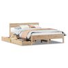 vidaXL Bedframe zonder matras massief grenenhout 140x190 cm
