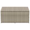 vidaXL Tuinbox 110x50x58 cm poly rattan lichtgrijs