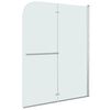 vidaXL Douchewand inklapbaar 2 panelen 95x140 cm ESG