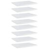 vidaXL Wandschappen 8 st 40x30x1,5 cm spaanplaat hoogglans wit