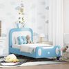 vidaXL Peuterbedframe met hoofdbord Blauw 70 x 140 cm PU