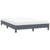 vidaXL Bedframe zonder matras 140x210 cm fluweel donkergrijs