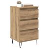vidaXL Dressoir Artisan Eiken 40 x 35 x 70 cm Gemonteerd hout en ijzer