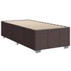 vidaXL Boxspring met matras stof donkerbruin 90x190 cm
