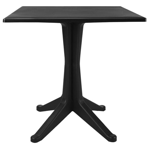 vidaXL Tuintafel 70x70x71,7 cm kunststof antraciet