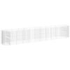 vidaXL Gabion plantenbak verhoogd 600x100x100 cm gegalvaniseerd ijzer