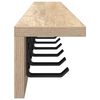 vidaXL Wandgemonteerde kapstok Sonoma Eiken 100 x 10,5 x 10,5 cm
