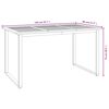 vidaXL Tuintafel met U-vormige poten 140x80x75 cm massief acaciahout