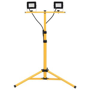 vidaXL Spotlight met statief LED 2x20 W koudwit