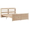 vidaXL Bedframe met hoofdbord massief grenenhout 140x190 cm