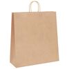 vidaXL Papieren zakken 50 st met hengsels 45x17x48 cm bruin