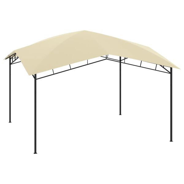 vidaXL Tuinprieel 180 g/m&sup2; 4x4x2,9 m cr&egrave;me
