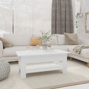 vidaXL Salontafel 102x55x42 cm bewerkt hout wit