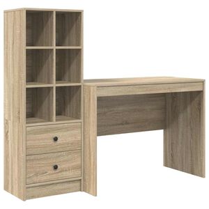 vidaXL Bureau met lade 2 pcs Sonoma Eiken