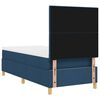 vidaXL Boxspringbed met matras met hoofdeinde Blauw 90 x 190 cm Stof