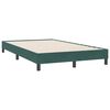 vidaXL Boxspring met matras en LED fluweel donkergroen 120x220 cm