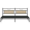 vidaXL Bedframe zonder matras 193x201cm spaanplaat sonoma eikenkleurig
