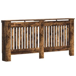 vidaXL Radiatorafdekking Gerookt eiken 172 x 19 x 81,5 cm Bewerkt hout