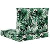 vidaXL Buiten bankkussen 2 pcs Bladpatroon Polyester