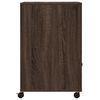vidaXL Printerkastje met wielen 60x48x74 cm bruin eikenkleurig