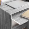 vidaXL Bureau met lade Grijs Sonoma 106 x 41 x 88.5 cm Bewerkt hout