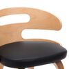 vidaXL Eetkamerstoelen 4 st gebogen hout en kunstleer zwart
