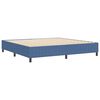 vidaXL Platform bedframe Blauw 200 x 200 cm Katoen Stof