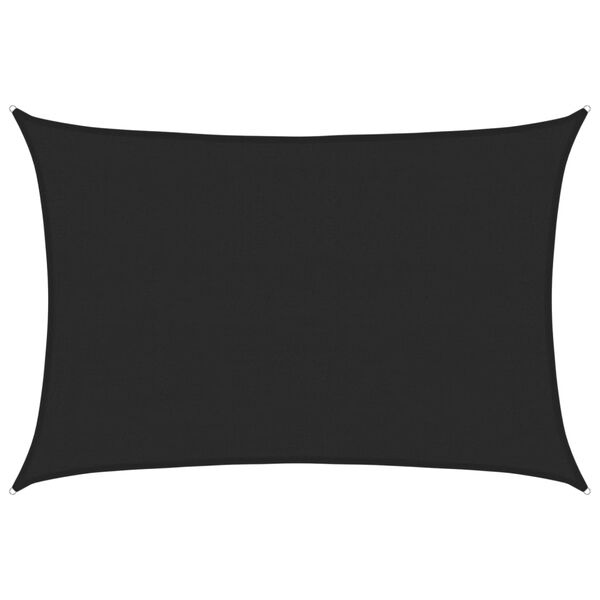 vidaXL Zonnezeil 160 g/m&sup2; 4x5 m HDPE zwart