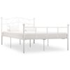 vidaXL Bedframe metaal wit 120x200 cm