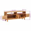 vidaXL Opslagkasten Bruin 110 x 30 x 45 cm Massief Mango Hout