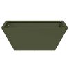 vidaXL Tuin Bloempot Olijf Groen 40 x 40 x 15 cm Koudgewalst staal