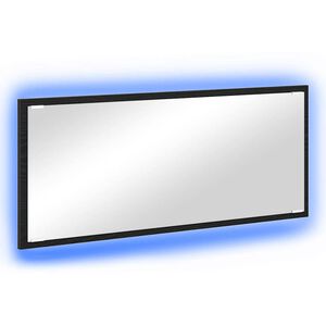 vidaXL Spiegel met spiegel Zwart Eiken 90 x 8,5 x 37 cm Bewerkt hout