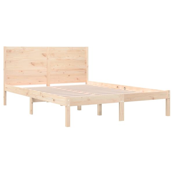 vidaXL Bedframe zonder matras massief grenenhout 160x200 cm